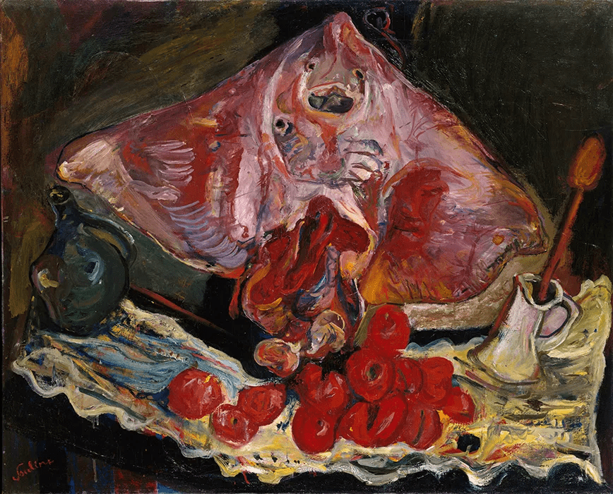 Chaim Soutine, “Still Life with Rayfish” (ca 1924), oil on canvas | Image source: thejewishmuseum.org