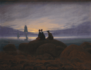 Somewhere Above Moon and the Sea Romanticism of Casper David Friedrich