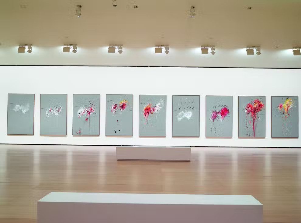 Cy Twombly's 'Nine Discourses on Commodus' (1963), a series of paintings in response to the assassination of John F Kennedy